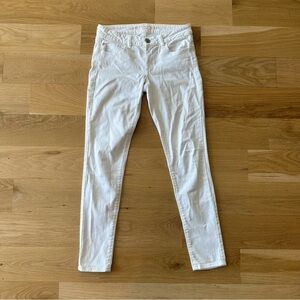 American Eagle Super Stretch White Jegging Size 6 Regular